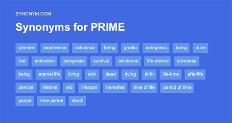 prime synonym|PRIME Synonyms: 315 Similar and Opposite Words .